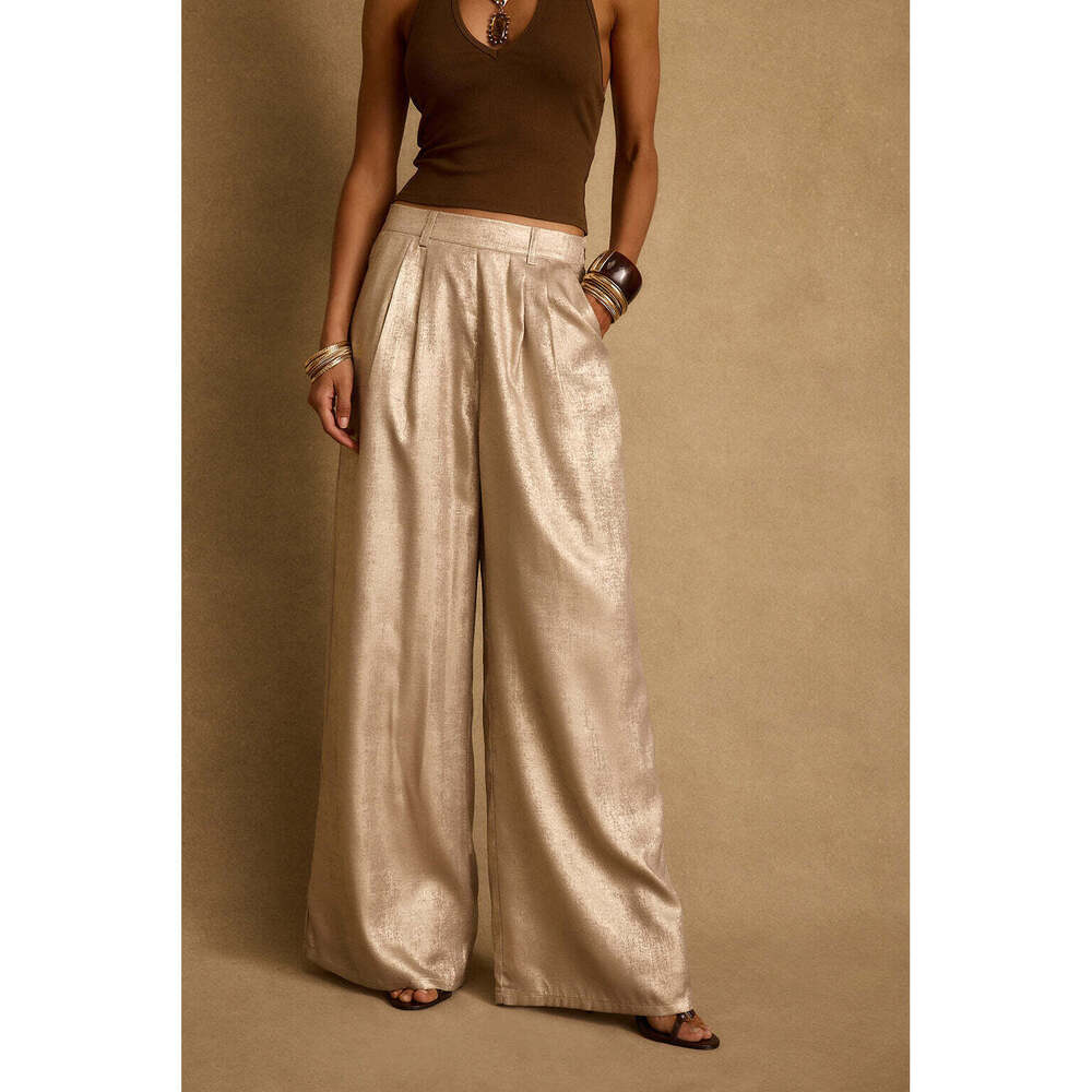 12th Tribe Waldorf Gold Shimmer Trousers Size XSXS